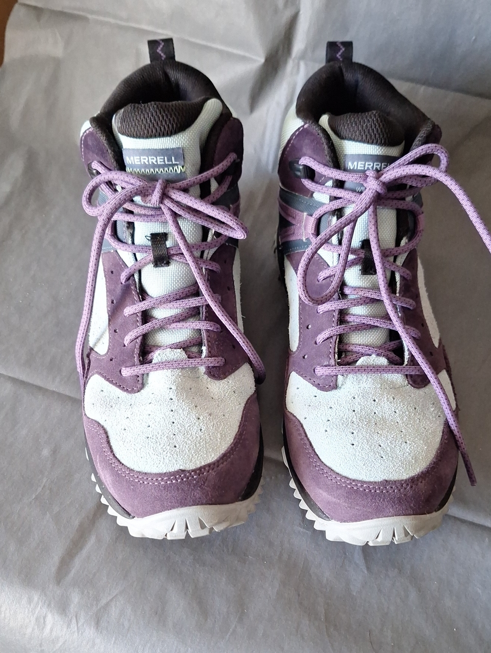 Merrell Wildwood Womens Purple and Light Blue  Hiking Sneakers Size 9